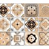 5" X 5" Shades Of Taupe Mosaic Peel And Stick Removable Tiles