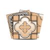 6" X 6" Shades Of Taupe Mosaic Peel And Stick Removable Tiles