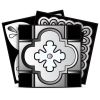 6" X 6" Black White And Gray Mosaic Peel And Stick Removable Tiles