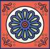 6" X 6" Mediterra Terra Cotta Mosaic Peel And Stick Removable Tiles