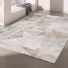 4' X 6' Grey Abstract Area Rug