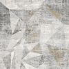 7' X 10' Gray Distressed Prism Modern Area Rug