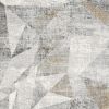 7' X 10' Gray Distressed Prism Modern Area Rug