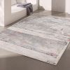 5' X 8' Gray Abstract Irregular Blocks Area Rug