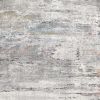 7' X 10' Gray Abstract Irregular Blocks Area Rug