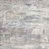 8' X 11' Gray Abstract Irregular Blocks Area Rug