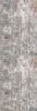 2' X 13' Gray And Ivory Abstract Runner Rug