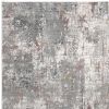2' X 4' Gray And Ivory Abstract Area Rug