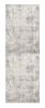 2' X 10' Gray And Ivory Distressed Runner Rug