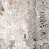 8' Gray and Ivory Abstract Power Loom Runner Rug