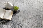 5' X 8' Gray Distressed Decorative Area Rug