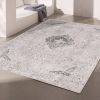 5' X 8' Gray Distressed Decorative Area Rug