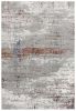7' X 10' Gray And Brown Abstract Scraped Area Rug