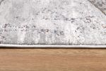 8' X 11' Gray And Brown Abstract Scraped Area Rug
