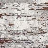8' X 11' Gray And Brown Abstract Scraped Area Rug
