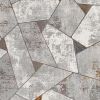 4' X 6' Grey Geometric Area Rug
