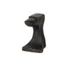 Set of Two 6" Black And Gold Polyresin Decorative Bookends