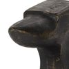 Set of Two 6" Black And Gold Polyresin Decorative Bookends
