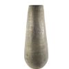 39" Gray Cylinder Ceramic Floor Vase