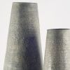 39" Gray Cylinder Ceramic Floor Vase
