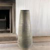 39" Gray Cylinder Ceramic Floor Vase