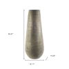39" Gray Cylinder Ceramic Floor Vase