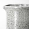 12" Gray Cylinder Ceramic Urns Jars