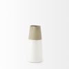 10" Rustic Organic White And Natural Decorative Jug