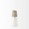 10" Rustic Organic White And Natural Decorative Jug