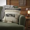 Boho Black And White Accent Pillow Cover