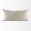 Light Gray Chevron Textured Lumbar Pillow Cover