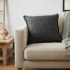 20" Gray Linen Throw Pillow Cover