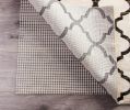 2' x 8' Ivory Striped Weave Non Slip Rug Pad