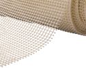 4' x 6' Ivory Striped Weave Non Slip Rug Pad