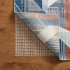 8' x 10' Ivory Striped Weave Non Slip Rug Pad