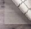 8' x 10' Ivory Striped Weave Non Slip Rug Pad