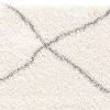 3' X 5' Ivory Modern Uneven Lattice Area Rug