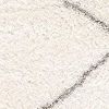 8' X 11' Ivory Modern Uneven Lattice Area Rug