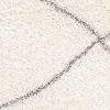 8' X 11' Ivory Modern Uneven Lattice Area Rug
