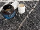 3' X 5' Gray Modern Distressed Lines Area Rug