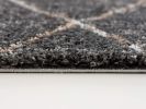 5' X 8' Gray Modern Distressed Lines Area Rug
