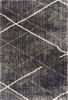 8' X 11' Gray Modern Distressed Lines Area Rug