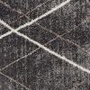 8' X 11' Gray Modern Distressed Lines Area Rug