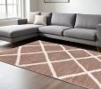 8' X 11' Beige Geometric Area Rug