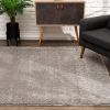 8' X 11' Gray Modern Solid Shag Area Rug