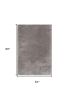 3' X 5' Ivory Modern Solid Shag Area Rug