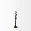15" Black Metal Round Braided Tabletop Sculpture