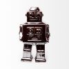 7" Silver Metal Robot Shaped Sculpture