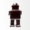 7" Silver Metal Robot Shaped Sculpture