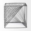 8" Silver Metal Cube Tabletop Sculpture